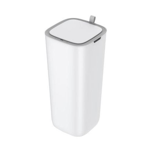EKO Morandi Smart Sensor-Abfalleimer, Kunststoff, Touch-Bedienfeld, geruchsabdichtend, B 271 x T 271 x H 591 mm, 30 Liter, weiß