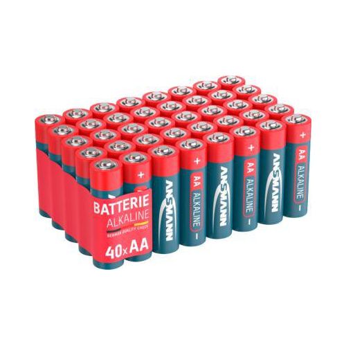Alkaline Batterien Ansmann, Mignon AA, 7 Jahre Lebensdauer, 40 Stück