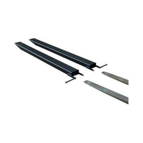 Gabelverlängerung für Flurförderzeuge, offene Ausführung, L 1800 x B 80 x 40 mm, schwarz