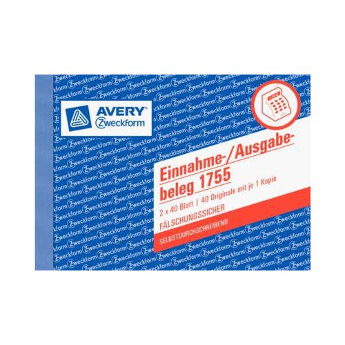 AVERY® Zweckform Einnahme-/Ausgabebeleg Nr. 1755