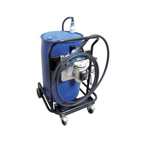 Fahrbare Tankanlage für Fässer CEMO Bluetroll Mobil, Cematic Blue Pumpensystem BASIC AZV für IBC mit Fahrgestell, Automatik-Zapfventil, 30l/min