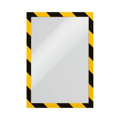 InformationsrahmenDuraframe Security A4, gelb/schwarz, 2 Stück
