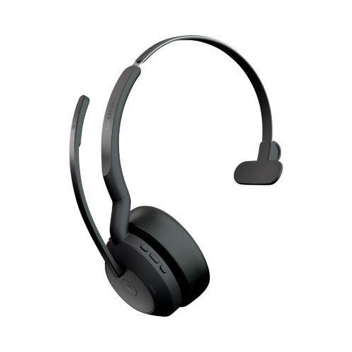 Headset Jabra Evolve2 55 link380c Mono, Reichweite bis 30 m, bis 10 h, MS-Teams optimiert, schwarz
