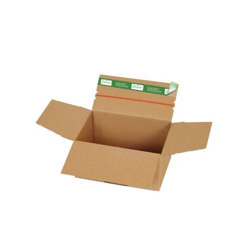 Versandkartons Grünmarie®, 200 x 150 x 100 mm, palettenoptimiert, Automatikboden, bis 20 kg, 100 % recycelbar, FSC®-Wellpappe, braun, 25 Stück
