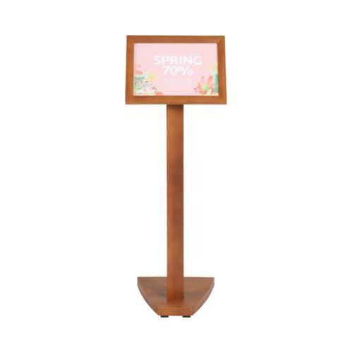 Update Display Infoständer WOOD, Buchenholz, Hoch- und Querformat, Buche, DIN A3