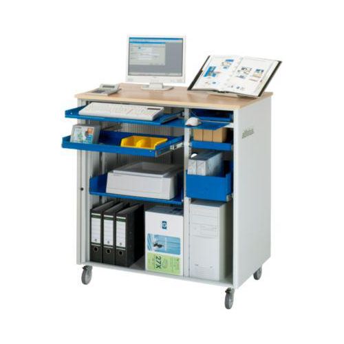 Computer-Station adlatus Typ 6001, B 1030 x T 660 x H 1100 mm, fahrbar