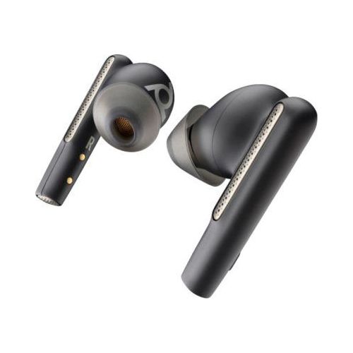 Poly Earbuds Voyager Free 60+ UC, Bluetooth, Noise Cancelling, schwarz, Standard-Etui