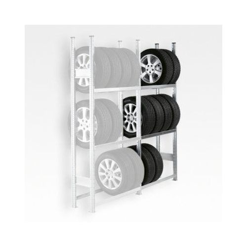 Räderregal R 3000, Anbaufeld, H 2967 x B 1283 mm, 4 Traversenpaare