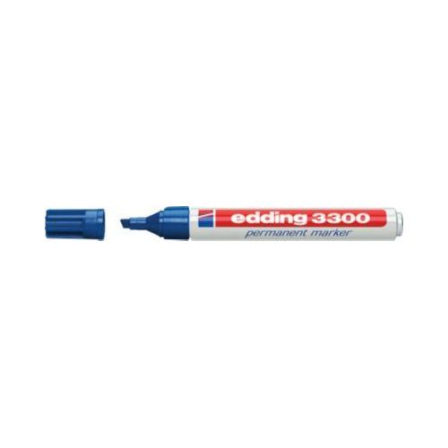 EDDING Permanent Marker 3300, mit Keilspitze, 10 Stück, blau
