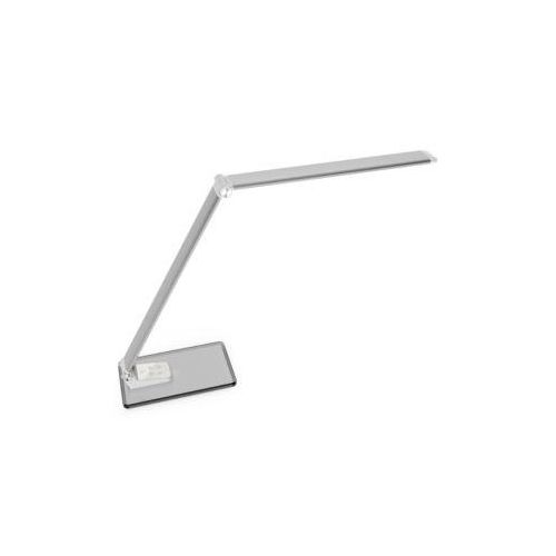 Paperflow LED-Tischleuchte Olga, 12 W, 400 lm, 3000–5000 K, 5 Farbmodi, 6-stufig dimmbar, drehbar, neigbar, USB, grau