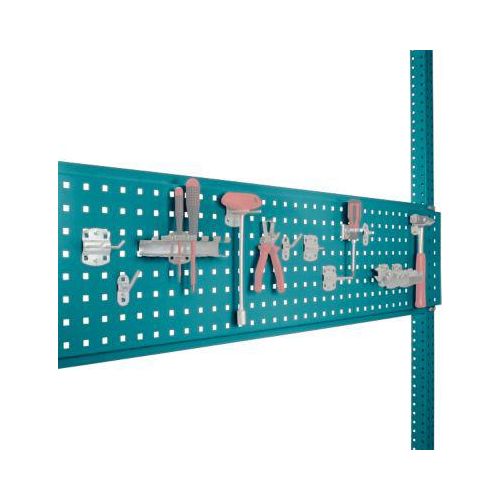 Werkzeug-Lochplatte, für Tischbreite 1750 mm, f. Serie Universal/Profi, wasserblau RAL 5021