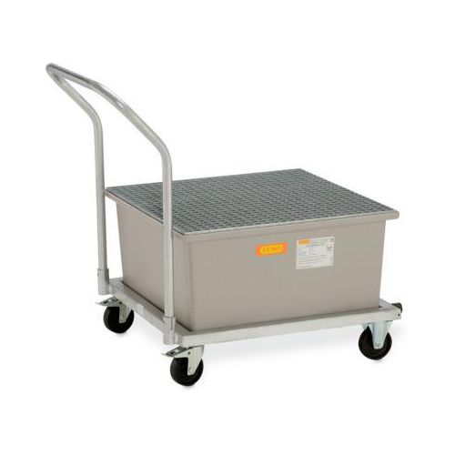 GFK-Auffangwanne 220/1-mobil CEMO, fahrbar, 210 l Auffangvolumen, B 1090 x T 860 x H 1080 mm