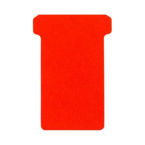 T-Steckkarten, Format 2, B 48 x H 85 mm, für Plantafelelemente 63/48 mm, beschriftbar, FSC®-zertifiziertes Papier, rot, 100 Stück