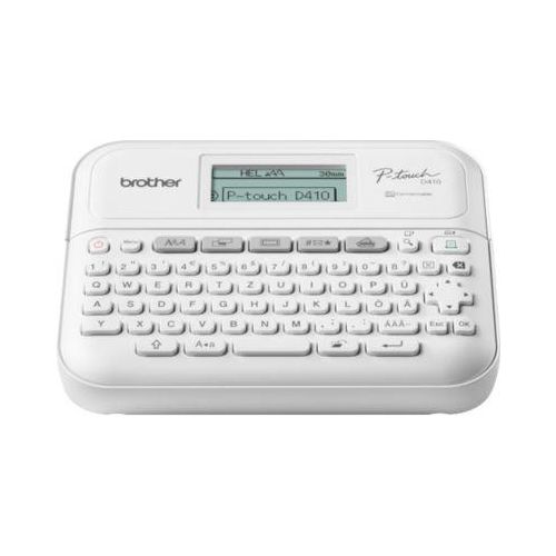 Beschriftungsgerät Brother PT-D410, Thermotransfer, für 3,5-18 mm breite Tz-Schriftbänder, 20 mm/Sek., USB, Tastatur