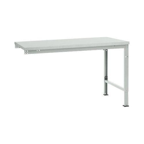 Manuflex Ansatztisch UNIVERSAL Spezial, Tischplatte Kunststoff, 1500x1000, lichtgrau