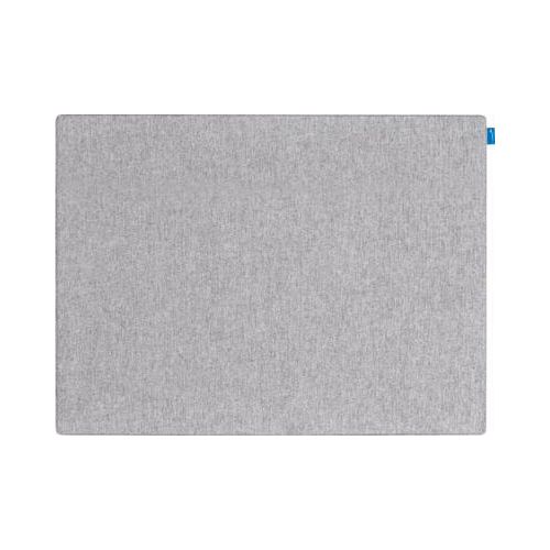 Akustik-Pinboard Board Up, Absorptionsklasse C, Stärke 24 mm, Textil & Recycling-PET, grau, B 500 x H 750 mm
