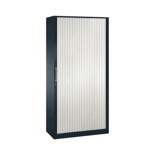 Rollladenschrank ASISTO C 3000, 5 Ordnerhöhen, B 1000 mm, anthrazit/weiß