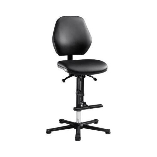 Labordrehstuhl LEANOS 9131, Kunstleder, schwarz