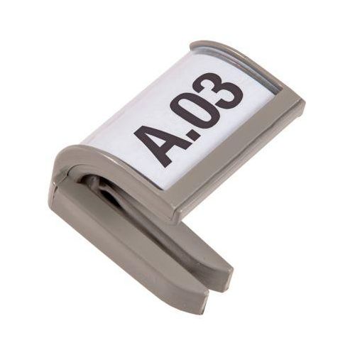 Beschriftungsclip Eichner, für Wandsortierer, hellgrau, B 29 x H 31 mm, 5 Stück