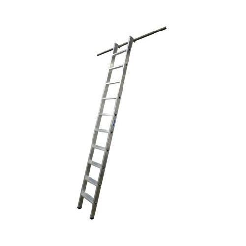 KRAUSE Regalleiter, Aluminium, mit 1 Paar Einhängehaken, 12 Stufen