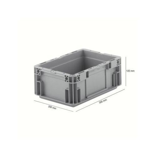 Euro Box Serie MF 3120, aus PP, Inhalt 5,2 L, Unterfassgriff, grau