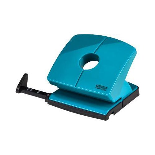 Locher NOVUS B 220, bis zu 20 Blatt, für A4/A5/A6/B5/B6/US/3x8/Folio, Anschlagschiene, Vollmetall & Kunststoff, bright-petrol