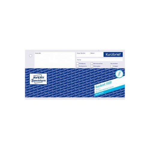 Avery Zweckform Kurzbrief Nr. 1020