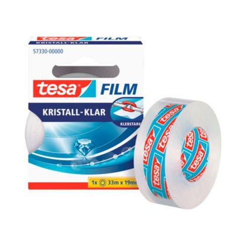 tesa Film kristallklar, 33 m x 19 mm, 10 Rollen