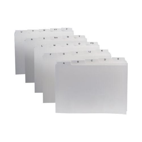 Durable Leitregister, DIN A5, Buchstaben A-Z, Kunststoff, weiß