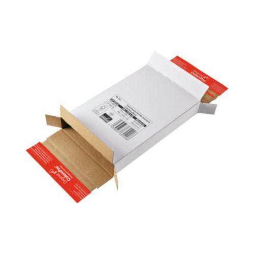 Kurierpaket, B 250 x T 353 x H 20 mm, portooptimiert, Selbstklebeverschluss, weiß, 20 Stück