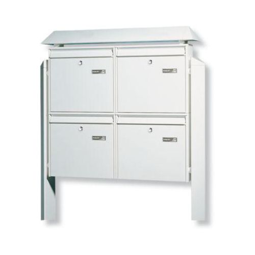 Briefkastenanlage Terzo, 4-er, weiß