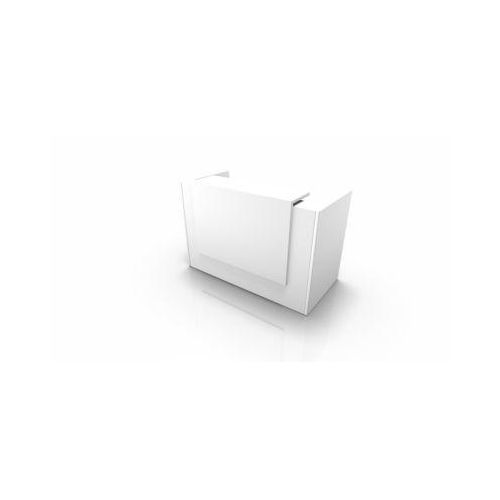 Theke Spezia, gerade, B 1660 x T 880 x H 1130 mm, weiß/weiß