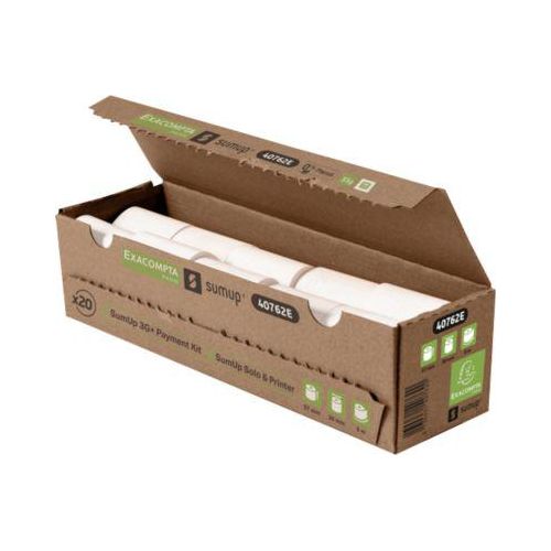Thermorolle Exacompta SumUp® 40762E, für SumUp® Kartenzahlungsterminals mit Drucker, L 9 m x B 57 mm, FSC®-Papier, weiß, 20 Stück