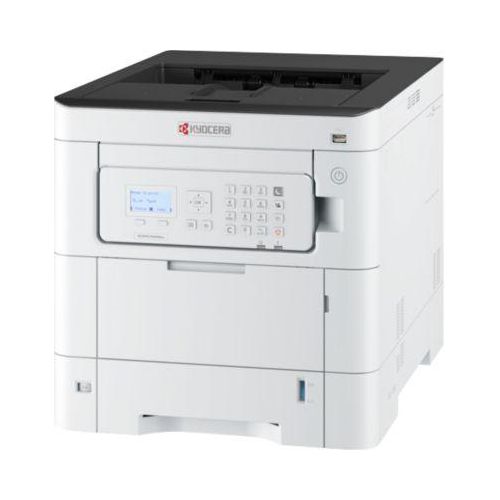 Farblaserdrucker Kyocera ECOSYS PA3500cx/Plus, LCD-Bedienfeld, 35 S./Min., 1.200 × 1.200 dpi, bis A4, Duplexdruck, weiß