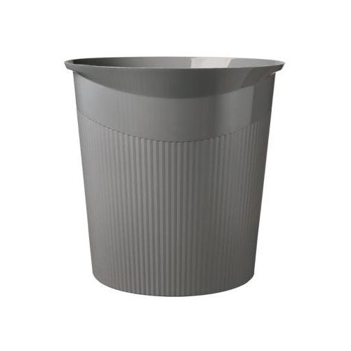Papierkorb HAN LOOP, für den Innenbereich, Volumen 13 l, pflegeleicht, Ø 280/226 x H 287 mm, Kunststoff, dunkelgrau