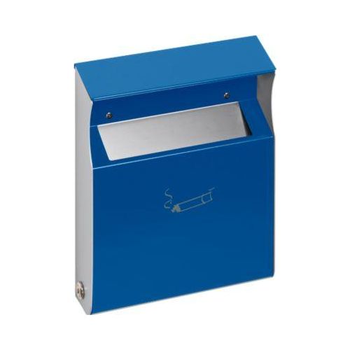 Wandascher mit Schutzdach, blau