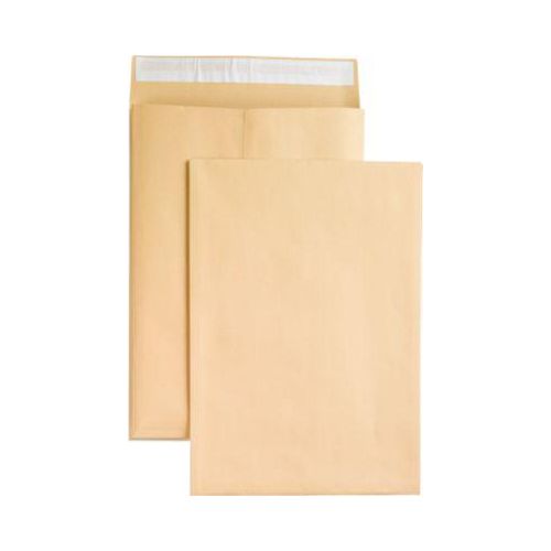 Seitenfaltentaschen, 20 mm, haftklebend, DIN B4, 100 Stück, natronbraun