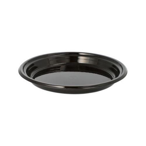 Teller Papstar Circulware by Havel, Mehrweg, rund, ungeteilt, mikrowellen- & spülmaschinengeeignet, recycelbar, Ø 220 x H 26 mm, PP, schwarz, 12 Stück