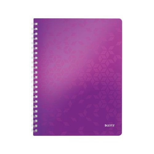 LEITZ Notizbuch WOW 4638, DIN A4, kariert, violett