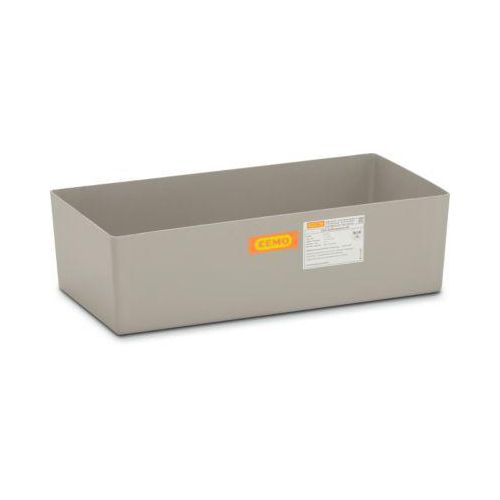 GFK-Auffangwanne 65 CEMO, 65 l Auffangvolumen, B 820 x T 410 x H 230 mm, ohne Gitterrost