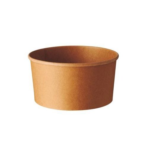 Einweg Salatschalen Papstar pure, 1000 ml, Ø 150 x H 75 mm, 50 Stk., biologisch abbaubar, nachwachsende Rohstoffe, PLA-Beschichtung, braun