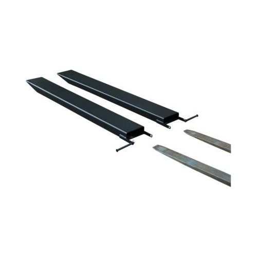 Gabelverlängerung für Flurförderzeuge, offene Ausführung, L 1800 x B 120 x 40 mm, schwarz