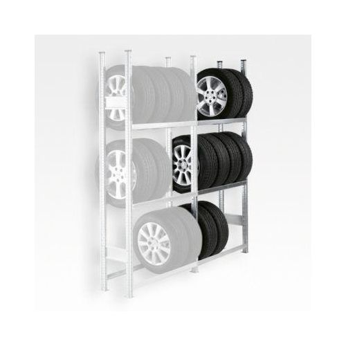 Räderregal R 3000, Anbaufeld, H 2490 x B 2019 mm, 3 Traversenpaare