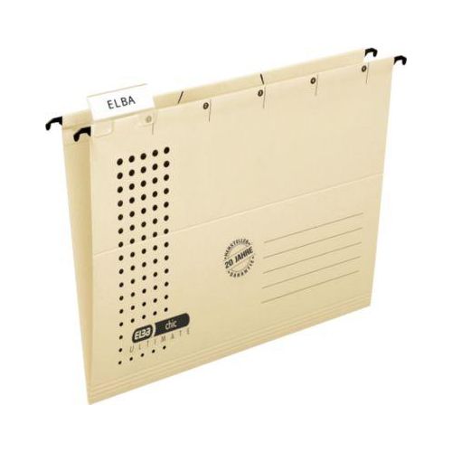 ELBA chic® ULTIMATE Hängemappen, für Formate bis DIN A4, seitlich offen, chamois
