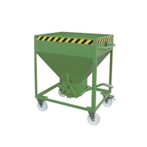Silobehälter Typ SR 375, Räder, Inhalt 375 Liter, grün RAL 6011