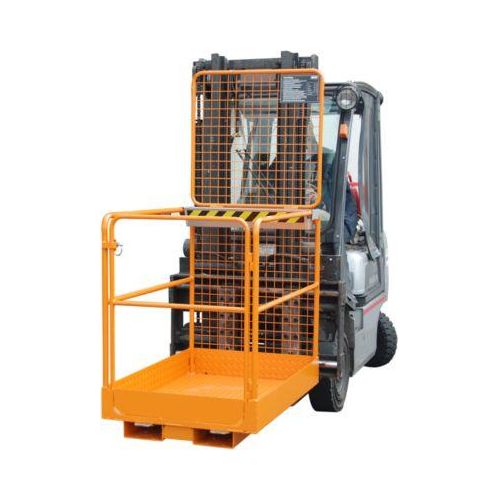 Sicherheitskorb SIKO/L, L 1290 x B 800 x H 1995 mm, orange