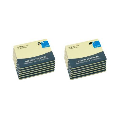 INFO Haftnotizen, 100 mm x 75 mm, 12 x 100 Blatt