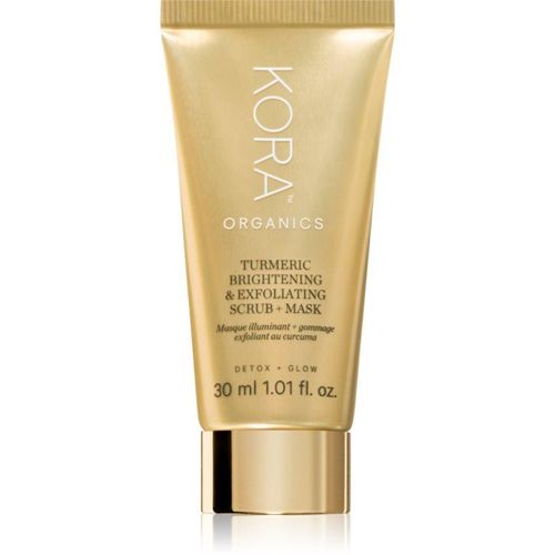 KORA Organics Turmeric Brightening & Exfoliating Scrub + Mask Peeling en Masker 30 ml