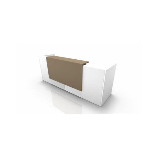 Theke Spezia, gerade, B 2860 x T 880 x H 1130 mm, weiß/beige