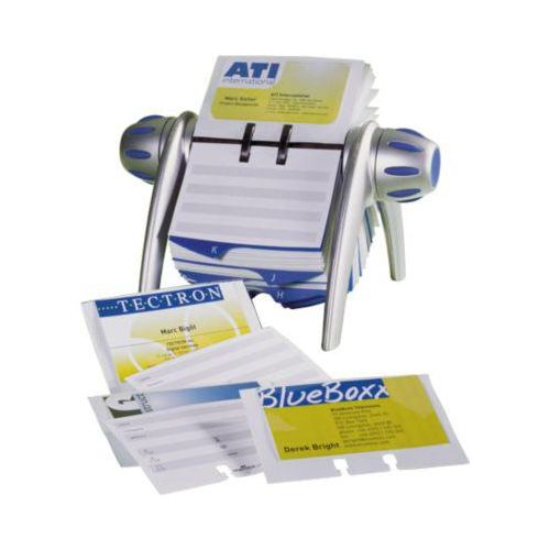 Durable Rollkartei Visifix-Flip, für 400 Karten, alufarbig